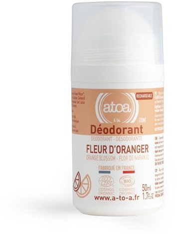 ATOA - Roll-on Déodorant Fleur d'Oranger certifié COSMOS ORGANIC