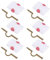 ERINGOGO 6 Pièces Clou de Farce Clous Faux Doigt Mesdames Bizarre Boutique Encanto Clou dans la Doigt Astuce Clou Tromper l'ongle dans la Doigt Clou d'halloween Blanche