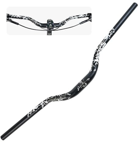 WAKE Fahrrad Lenker 31.8mm*780mm Extra Langer Breiter 55mm Höhe Riser Bar Aluminiumlegierung für Radfahren MTB Mountainbike Rennräder (Schwarz)