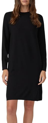 s.Oliver Damen Strickkleid – Langarm, Rundhalsausschnitt, Regular Fit