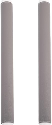 GORGECRAFT 2Pcs Refrigerator Door Handle Covers PU Leather Washable Non-Slip Fridge Appliance Dishwasher Handle Cover Protector to Keep Your Kitchen Clean from Smudges Fingertips Food Stains Gray