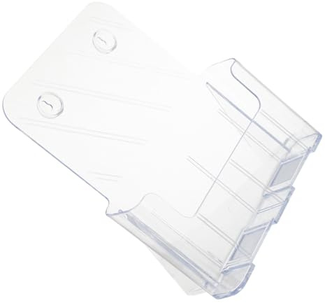 Cabilock Transparenter Wandhalter für Dokumente Magazinständer Wandmontage Robuster Acryl Organizer für Büro Prospekt Aktenablage Vielseitig Einsetzbar