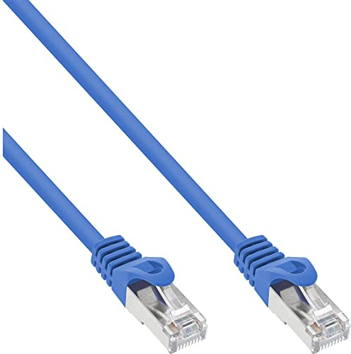 InLine 72522B Patchkabel, SF/UTP, Cat.5e, blau, 0,25m