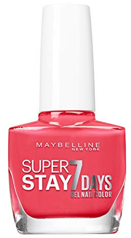 Maybelline New York – Vernis à Ongles Professionnel – Technologie Gel – Super Stay 7 Days – Teinte : Rose Salsa (490)