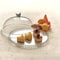 Assiette à dessert et gâteau complète avec cloche à pâtisserie diamètre 32 cm