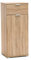 MeMi Me107RSN Armadietto anta con cassetto Gia' montato, Legno, Rovere Sonoma, 38x45x104.5 cm