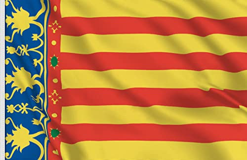 Durabol Bandera Comunidad Valencia 60 x 90 cm Satén 2 Ojales metálicos