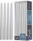 Hyoola Stabkerzen - 35 cm Metallisch Silber, Tropffreie Tafelkerzen - Kerzen Lange Brenndauer 12 Stunden - 12er Pack