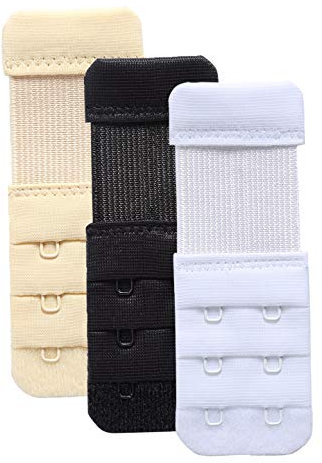YARBAR Bra Strap Extenders 2 Hook 3 Row Soft Stretchy Bra Extender Extension Comfortable