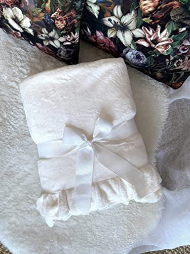 Blanc Mariclò Plaid Gala 140 x 170 cm, cremefarben, 260 g/m², 100 % Polyester