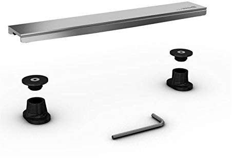 Barrette de finition pour évacuation linéaire Fundo Riolito neo - inox - L. 80 cm