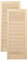 ben+camilla.com Doppel-Paket / 2-er Pack Lamellentüren 99,3 x 39,4 cm Holztür Natur mit offenen Lamellen für Regale, Schränke, Möbel | Kiefer Holz unbehandelt
