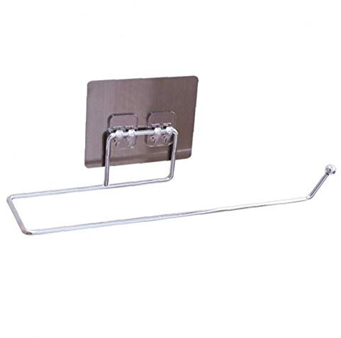 AMOYER Auto-adhésif Papier Porte-Serviettes Porte-Papier en Acier Inoxydable sans poinçon Papier Toilette Rack de Silver Gadgets de Cuisine