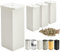 ALUSFERA Möbelfüße Verstellbar – 4er Set – Schrankfüsse mit Elegantes Design – Füße für Möbel 40 x 40 x 80 mm Einfache Montage mit Komplettem Schraubenset