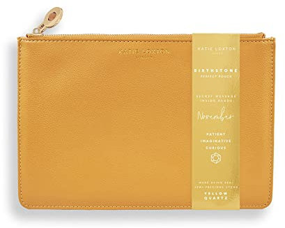 KATIE LOXTON Birthstone Jewel Shade Damen Medium Veganes Leder Sentiment Perfekte Tasche, November Ockergelb