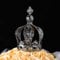 Crown Creative Metal Cake Topper Accessory Baby Shower Birthday Cake Decoration Crown for Boys & Girls Black
