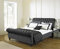 Silverline Beds Official Sleigh bed Scroll bed frame Upholstered chesterfield (Slate Plush, 5ft Kingsize)