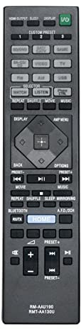 ALLIMITY 2IN1 RM-AAU190 RM-AA130U Replacement Remote Control Compatible with Sony AV Stereo Receiver HDMI Home Theatre STR-DH550 STR-DN1060 STR-DH750 STR-DN860