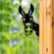 CCWORAN Metall Esel Garten Ornamente Für Zäune Dekorationen Outdoor Home Esel Tiere Garten Dekor Skulpturen Rostige Gusseisen Silhouetten Baum Hof ​​Wandkunst Geschenk EselC