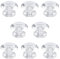 MOROBOR Lot de 8 mini boutons en acrylique autoadhésifs en forme de diamant sans perçage pour miroir, placard, boîte cadeau et autres petits meubles