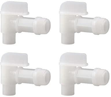 MUGLIO - Rubinetto a barilotto con manico manuale, in plastica PE, per fusti di olio o contenitore d'acqua in plastica o acciaio, 3/4, 4 pezzi