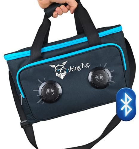 The Ultimate Music Cool Bag. Cooler bag with built-in Bluetooh Speakers featuring 12-hours of non-stop music. Upgraded Picnic Basket with Speakers. Cool stuff for outdoors. Top Camping Accessories