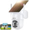 ANRAN 360° Security Camera Outdoor Wireless, 5MP Camera with Integrated Solar Panel, Battery Home Security Camera, Spotlight & Siren, 2-Way Audio, Color Night Vision, PIR Motion Detection, Q04 Max