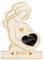 ZKSXOA Bilderrahmen Ultraschallbild Schwangere Mama Holz Fotorahmen Baby Ultraschall Bild Frame Geschenkideen für werdende Mütter Mutter zu sein Babyparty