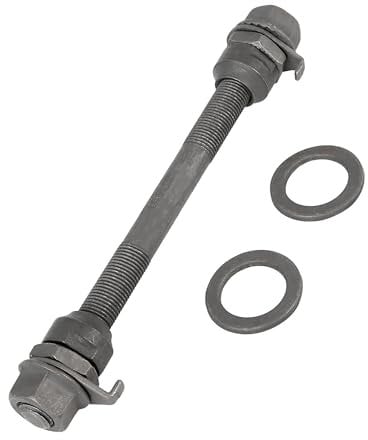 Partuto 1 Pc 9.5mm Universal Bike Wheel Hub Front Axle Shaft - Metal Black