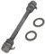 Partuto 1 Pc 9.5mm Universal Bike Wheel Hub Front Axle Shaft - Metal Black