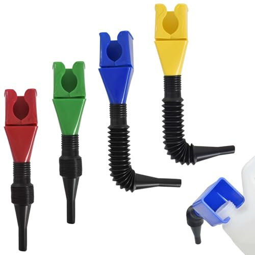 4 Embudo Pequeño,Embudo Retráctil De Plástico,Embudo Coche,Embudo Gasolina,Embudo Aceite Motor,Embudo De Combustible Universal Retráctil Para Motocicleta.Embudos De Drenaje Flexibles