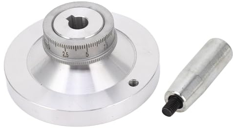 80-mm-Handrad, Drehmaschinen-Handrad, Aluminiumlegierung mit Kurbel, Skala, Maschinenzubehör