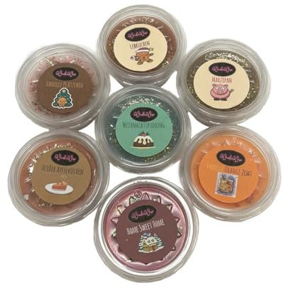 WonderWax Mini Dufttöpfchen Christmas Bundle 7 Düfte Duftwachs Raumduft für Duftlampen Soja Wachs Melts Duftmelt Aroma Kessel Kerzen Wärmer Wax Tarts