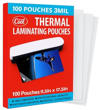 Simply Cool Thermo-Laminierblätter, 3 mm, 100 Stück, 29,8 x 44,5 cm