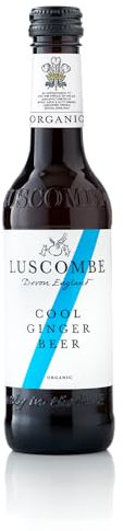 Luscombe - Cool Ginger Beer (12 x 27cl) - Devon Spring Water, Organic Sicilian Lemon & Root Ginger - All Natural Organic Ingredients, Vegan & Gluten Free