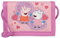 Undercover Pepa Wuz Pig Geldbeutel Brustbeutel Jungen, Mädchen │Kinder Geldbörse mit Kordelband, Klettverschluss, 9x13cm