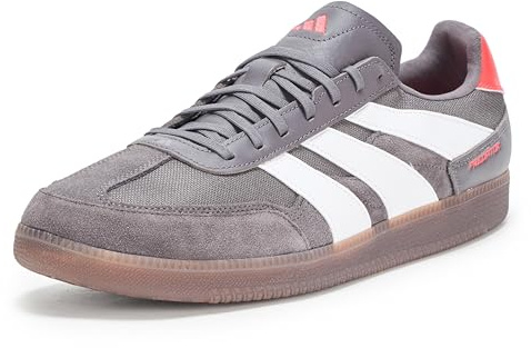 adidas Botas de fútbol unisex Predator Freestyle para interiores, Gris Strata White Lucid Red, 41 1/3 EU