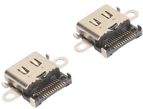 2Pcs Type C Charging Port Replacement for Lite, USB Type C Charge Power Socket Port, Repair Kit Accessories for Lite HDH-001