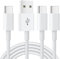 2Pack Super Fast Charger Cable For Google Pixel 9a/9/9 Pro/9 Pro XL/9 Pro Fold/8a/7a/6a/5a/4a/8'7'6'5'4Pro/8/7/6/5/4 Pixel'Series USB A to USB C + USB C to USB C [1M] Data Transfer Charging Cord