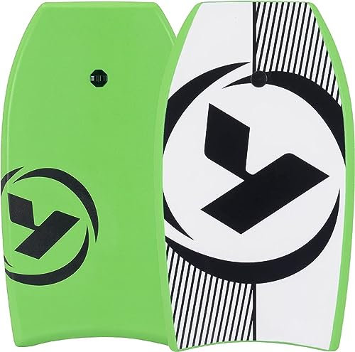 Yello 37 Slick Corp Bodyboard Grün: Ideal für 142-162 cm - HDPE - XPE - EPS
