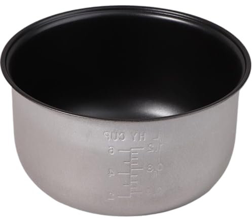 Hperu Reiskocher Ersatztopf, Reiskocher-Topf-Ersatz 2L Nicht-Stick-Reiskocher Innen-Topf-Austausch, Aluminium-Legierungs Reiskocher Ersatztopf für Kochgeschirrzubehör