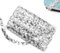 YFaith Paillettenband, 30 m Trim Glänzende Paillettenbänder, S-Wellenform Pailletten Silber zum Aufnähen Breite 15 mm, Silber Pailletten Bänder, für Kleidung, DIY-Projekte