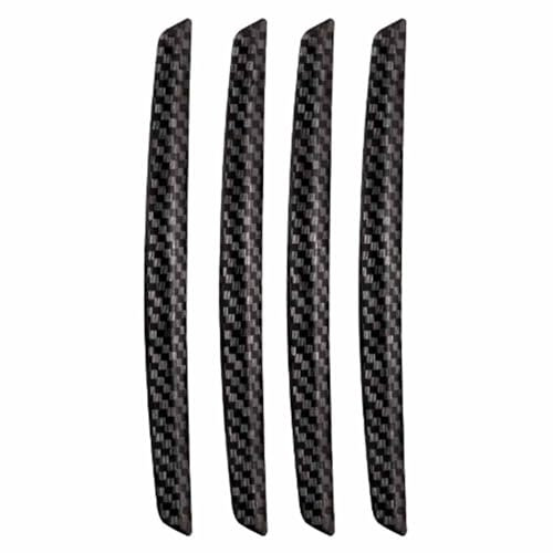4 Pcs Car Universal Carbon Fiber Door Guard, Decorative Door Protector, Door Edge Protection Strip, Bumper Guard, Anti-collision Door Protecto
