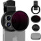 ALILUSSO Filtro variabile ND2-ND400 da 52 mm con clip per telefono aggiornata, lente filtro a densità neutra per iPhone 16/15/14/13 Pro Max Samsung Moto Google TCL, vetro multistrato a doppia faccia