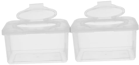 Boîte de Lingettes Réutilisable 2pcs 1850ml en Pp pour Bébé | Rechargeable, Usage D’une Main, Garde les Lingettes Humides et Propres, pour Chambre D’garçon et Filles et Salon