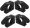MUCKLILY Lot De 4 Fixations D'Installation Pour Automobile Accessoires De Support De Lit De Camion Support De Panneau De Traction Accessoires De Lit Utilitaire Support De Poteau De