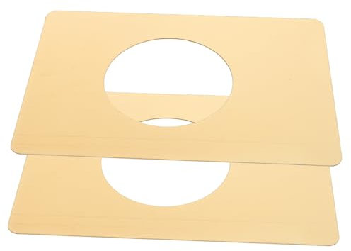 HOMSFOU 2Pezzi Piastra Riparazione Per Serrature Porta Acciaio Inossidabile Piastra Per Pomelli e Catenacci Fissaggio Sicuro e Resistente