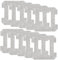 GENHH 10 Pièces Tampons de Nettoyage de Rechange pour Robot de Nettoyage de Vitres Ecovacs Winbot W1/W1 Pro/W2/W2 Omni, Lingettes Lavables en Microfibre Réutilisables pour Nettoyage Vitre