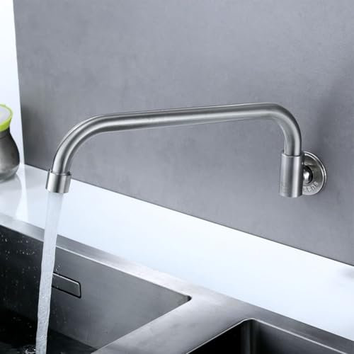 Depuratore d'acqua per rubinetto della cucina con gorgogliatore in acciaio inossidabile per una rimozione efficace dei contaminanti in applicazioni domestiche e bar (30 cm)