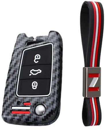 Autoschlüsselabdeckung Für VW Für Volkswagen Für Golf 7 Mk7 Für Polo Für Jetta Für Tiguan Seat Leon Fabia Ibiza Skoda Schlüsselgehäuse